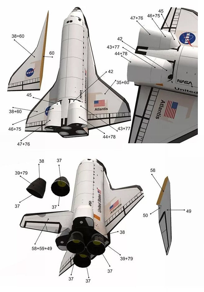 DIY Space Shuttle Atlantis in 1:150 Scale