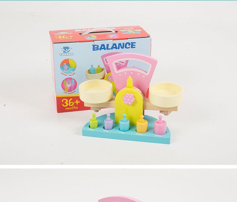 Children'S Wooden Balance Scales Science Experiment Teaching Aids For Boys And Girls Early Education Educational Enlightenment Science And Education Science Experiment Toys