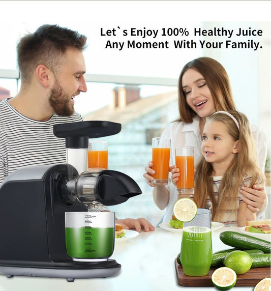 150W Slow Mill Horizontal Raw Juice 80RPM Slow Juice Squeezer - ark4humanity